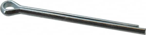Value Collection - 3/16" Diam x 2-1/2" Long Extended Prong Cotter Pin - Grade 2, Zinc-Plated, Steel - Exact Tooling