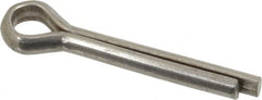 Value Collection - 1/4" Diam x 1-1/2" Long Extended Prong Cotter Pin - Grade 2, Zinc-Plated, Steel - Exact Tooling