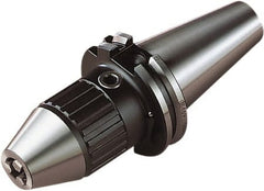 Seco - DIN69871-40, 0.99 to 12.98mm Capacity, Integral Shank Drill Chuck - Keyed, Taper Shank, 42.98mm Sleeve Diam - Exact Tooling