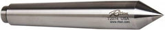Riten - 7/8" Head Diam, Carbide-Tipped Steel Standard Point Half Dead Center - Jarno 7 Taper, 7/8" Point Diam, 1-3/16" Point Length, 5-1/4" OAL - Exact Tooling