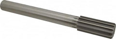 Made in USA - 1-9/16" High Speed Steel 12 Flute Chucking Reamer - Straight Flute, 1-1/4" Straight Shank, 3-1/2" Flute Length, 13" OAL - Exact Tooling