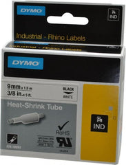 Dymo - 60" Long, White Heat Shrinkable Polyolefin Heat Shrink Tubing - For RhinoPRO 3000 - Exact Tooling