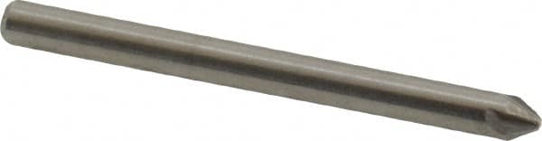 Hertel - 1/8" Head Diam, 1/8" Shank Diam, 4 Flute 60° Solid Carbide Countersink - Exact Tooling