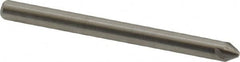 Hertel - 1/8" Head Diam, 1/8" Shank Diam, 4 Flute 60° Solid Carbide Countersink - Exact Tooling