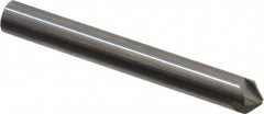 Hertel - 1/4" Head Diam, 1/4" Shank Diam, 4 Flute 100° Solid Carbide Countersink - Exact Tooling
