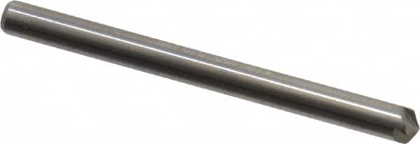 Hertel - 1/8" Head Diam, 1/8" Shank Diam, 4 Flute 120° Solid Carbide Countersink - Exact Tooling