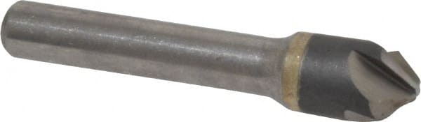 Hertel - 1/2" Head Diam, 3/8" Shank Diam, 4 Flute 90° Solid Carbide Countersink - Exact Tooling