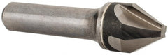 Hertel - 3/4" Head Diam, 1/2" Shank Diam, 4 Flute 60° Solid Carbide Countersink - Exact Tooling