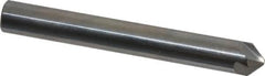 Hertel - 1/4" Head Diam, 1/4" Shank Diam, 4 Flute 90° Solid Carbide Countersink - 1-1/2" OAL, Straight Shank - Exact Tooling