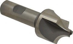 Hertel - 1/2" Radius, 1-3/8" Mill Diam, 3 Flute High Speed Steel Corner Rounding End Mill - Single End, Uncoated, 3-3/4" OAL, 3/4" Shank Diam - Exact Tooling