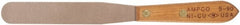 Ampco - 2" Wide Chisel Edge Blade Nickel Copper Spatula - Stiff, Straight Wood Handle, 19-1/4" OAL - Exact Tooling