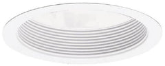 Cooper Lighting - 7-3/4 Inch Wide, Water Resistant, White Fixture Baffle Trim - H270ICAT, H270RICAT, H271ICAT, H271RICAT, H272ICAT, H272RICAT, H273ICAT1D and H273RICAT1D Recessed Housing, UL/cUL Wet Location Listed - Exact Tooling