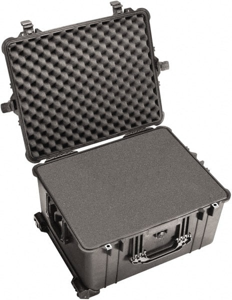 Pelican Products, Inc. - 19-11/16" Wide x 11-7/8" High, Clamshell Hard Case - Black, Polypropylene - Exact Tooling