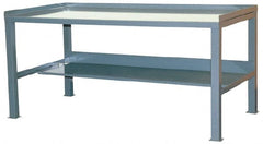 Jamco - 60 Wide x 30" Deep x 35" High, Steel Workbench - Comfort Edge, Fixed Legs - Exact Tooling