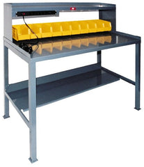 Jamco - 60 Wide x 30" Deep x 35" High, Steel Workbench - Comfort Edge, Fixed Legs - Exact Tooling