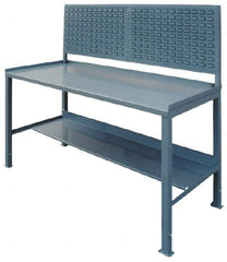 Jamco - 60 Wide x 30" Deep x 35" High, Steel Workbench - Comfort Edge, Fixed Legs - Exact Tooling