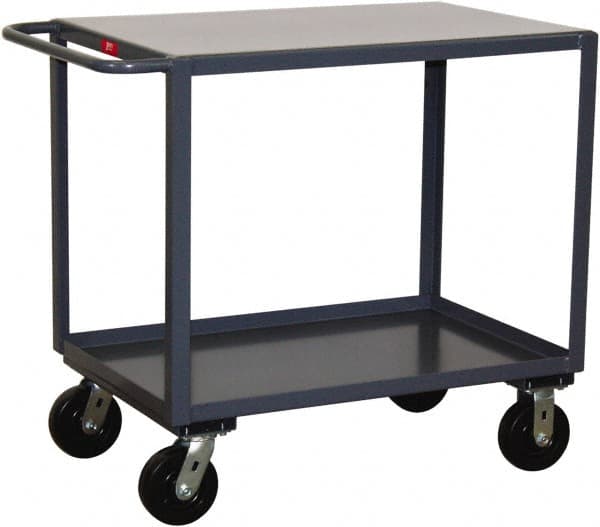 Jamco - 2,000 Lb Capacity, 30" Wide x 60" Long x 36" High Service Cart - 2 Shelf, Steel - Exact Tooling