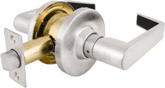 Master Lock - Grade 2 Passage Lever Lockset - 2-3/4" Back Set, Keyless Cylinder, Brushed Chrome Finish - Exact Tooling