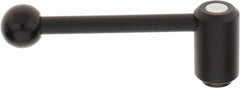 KIPP - 5/8-11, 1.3" Hub Diam, Steel Heavy Duty Adjustable Tension Lever with Internal Thread - 5.3" OAL, 1.85" High, 0.91" Hole Depth - Exact Tooling