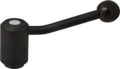 KIPP - 5/8-11, 1.61" Hub Diam, Steel Heavy Duty Adjustable Tension Lever with Internal Thread - 5.06" OAL, 3.52" High, 1.06" Hole Depth - Exact Tooling