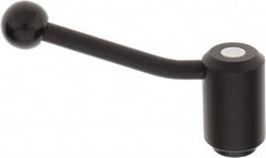 KIPP - M24 x 3.0, 1.61" Hub Diam, Steel Heavy Duty Adjustable Tension Lever with Internal Thread - 5.06" OAL, 1.85" High, 1.06" Hole Depth - Exact Tooling