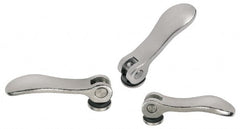 KIPP - #10-32, 0.59" Hub Diam, Stainless Steel Adjustable Clamping Handle - Exact Tooling