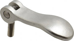 KIPP - 3/8-16, 1.06" Hub Diam, Stainless Steel Adjustable Clamping Handle - 0.99" Stud Length - Exact Tooling