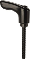 KIPP - #10-32, 0.55" Hub Diam, Zinc Die Cast (Steel Components) Threaded Stud Adjustable Clamping Handle - 1.57" Stud Length, 1.85" OAL, 1.22" High - Exact Tooling