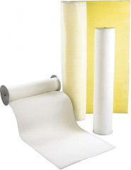 Made in USA - 65' Long x 43-7/8" Wide x 3/4" Thick Synthetic Automatic Air Filter Media Roll - MERV 4, 72% Arrestance Efficiency, 500 FPM Max Air Flow, 0.07" wpg Init Resist, 1" wpg Final Resist, Use with Paint Booths - Exact Tooling