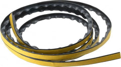 Pemko - 7' Long x 7/16" Wide, Adhesive Astragal/Meeting Stile Seals Weatherstripping - 1-3/4" Door Thickness, Silicone, Dark Brown Finish - Exact Tooling