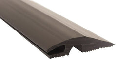Pemko - 36" Long x 3-7/16" Wide x 3/4" High, Carpet-VCT Vinyl Threshold - Vinyl Black Finish - Exact Tooling