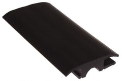 Pemko - 36" Long x 2-3/4" Wide x 23/32" High, Carpet-Tile Threshold - Vinyl Black Finish - Exact Tooling
