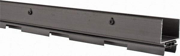 Pemko - Door Bottom Shoe Sweeps & Seal - Vinyl, 1-13/16" High, Dark Bronze Anodized Aluminum Coated - Exact Tooling