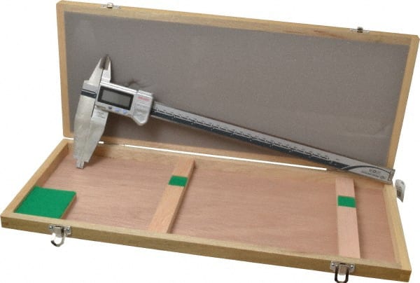 Mitutoyo - 0 to 300mm Range, 0.01mm Resolution, IP67 Electronic Caliper - Stainless Steel with 90mm Stainless Steel Jaws, 0.03mm Accuracy, SPC Output - Exact Tooling