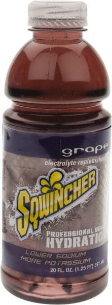 Sqwincher - Activity Drinks; Type: Activity Drink ; Form: Liquid ; Flavor: Grape ; Container Type: Bottle ; Container Size: 20 oz - Exact Tooling