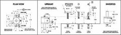 Joyce/Dayton - 1 Ton Capacity, 12" Lift Height, Inverted Mechanical Screw Actuator - Clevis End - Exact Tooling