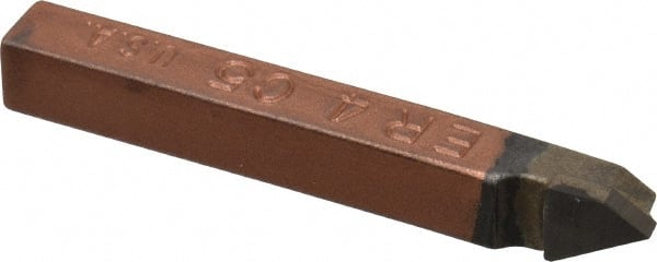 Made in USA - 1/4 x 1/4" Shank, Offset Threading Single Point Tool Bit - ER-4, Grade C5 - Exact Tooling