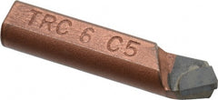 Made in USA - 3/8 x 3/8" Shank, Round Shank Boring Single Point Tool Bit - TRC-6, Grade C5 - Exact Tooling