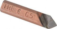 Made in USA - 3/8 x 3/8" Shank, Round Shank Boring Single Point Tool Bit - TRE-6, Grade C5 - Exact Tooling
