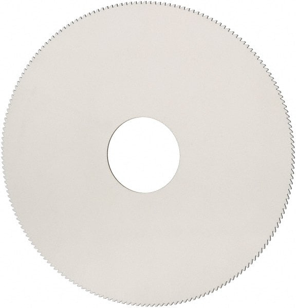 Made in USA - 2" Diam x 0.02" Blade Thickness, 1/2" Arbor Hole Diam, 190 Teeth, Solid Carbide Jeweler's Saw - Uncoated - Exact Tooling