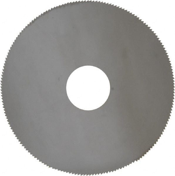 Made in USA - 2" Diam x 0.045" Blade Thickness, 1/2" Arbor Hole Diam, 190 Teeth, Solid Carbide Jeweler's Saw - Uncoated - Exact Tooling