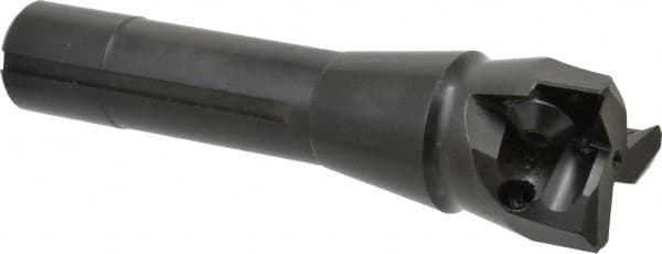 Value Collection - 1-1/2" Cut Diam, 0.656" Max Depth of Cut, 5-37/64" OAL, Indexable Square Shoulder End Mill - TPC 32..., TPG 32., TPU 32. Inserts, R8 - Exact Tooling