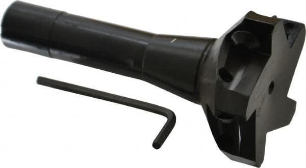 Value Collection - 3" Cut Diam, 0.656" Max Depth of Cut, 5-37/64" OAL, Indexable Square Shoulder End Mill - TPC 32..., TPG 32., TPU 32. Inserts, R8 - Exact Tooling