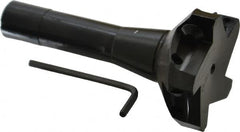 Value Collection - 3" Cut Diam, 0.656" Max Depth of Cut, 5-37/64" OAL, Indexable Square Shoulder End Mill - TPC 32..., TPG 32., TPU 32. Inserts, R8 - Exact Tooling