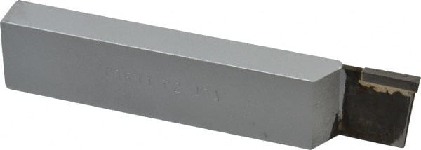 Made in USA - 1 x 1/2" Shank, Cutoff & Grooving Single Point Tool Bit - CT-111, Grade C2 - Exact Tooling