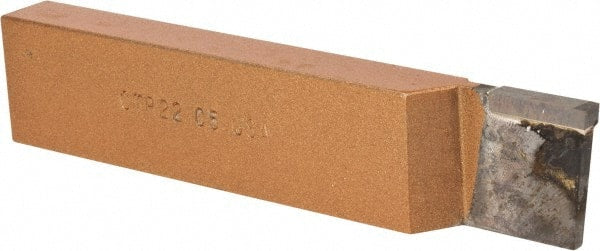 Made in USA - 1 x 1/2" Shank, Cutoff & Grooving Single Point Tool Bit - CT-122(433), Grade C5 - Exact Tooling