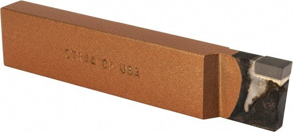 Made in USA - 1 x 1/2" Shank, Cutoff & Grooving Single Point Tool Bit - CT-120(445), Grade C5 - Exact Tooling