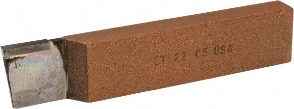 Made in USA - 1 x 1/2" Shank, Cutoff & Grooving Single Point Tool Bit - CT-122(433), Grade C5 - Exact Tooling