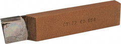 Made in USA - 1 x 1/2" Shank, Cutoff & Grooving Single Point Tool Bit - CT-122(433), Grade C5 - Exact Tooling