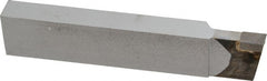 Made in USA - 1 x 1/2" Shank, Cutoff & Grooving Single Point Tool Bit - CT-120(445), Grade C2 - Exact Tooling